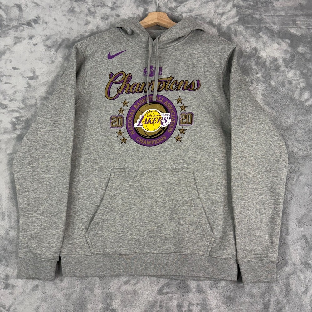 Los Angeles Lakers Nike Medium2020 NBA Finals Champions Locker Room Hoodie NWT